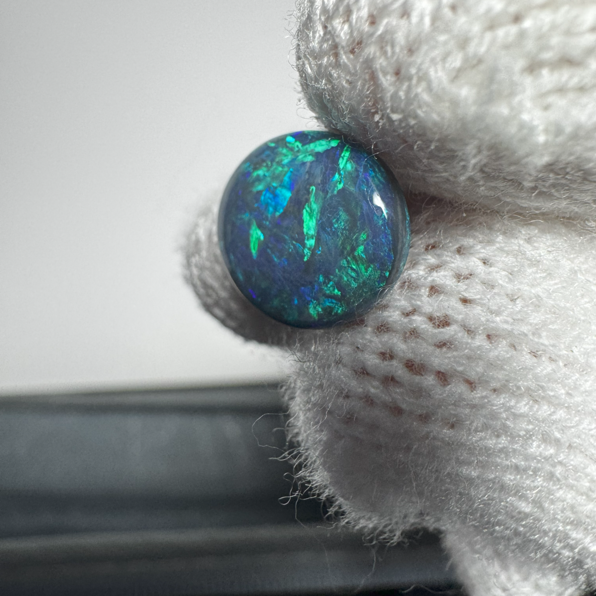 3.20 ct Oval Black Opal