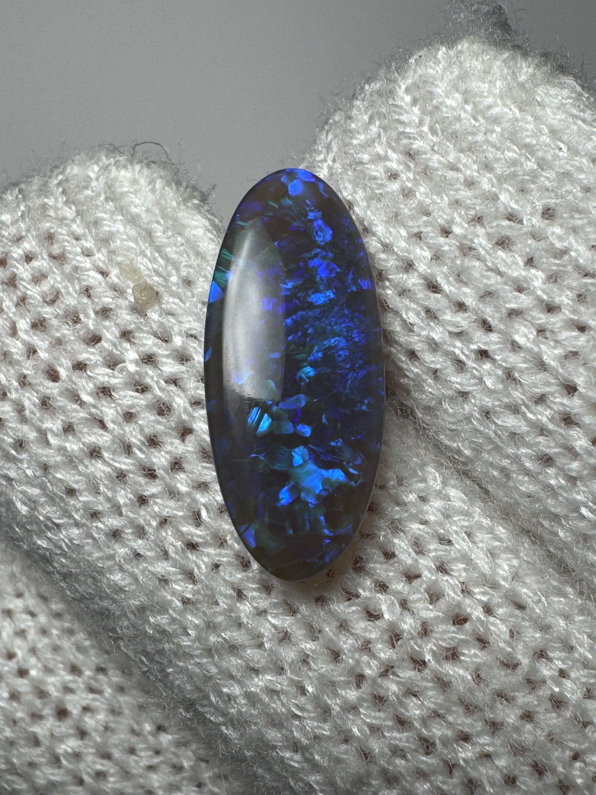 3.10 ct Oval Black Opal - Image 2