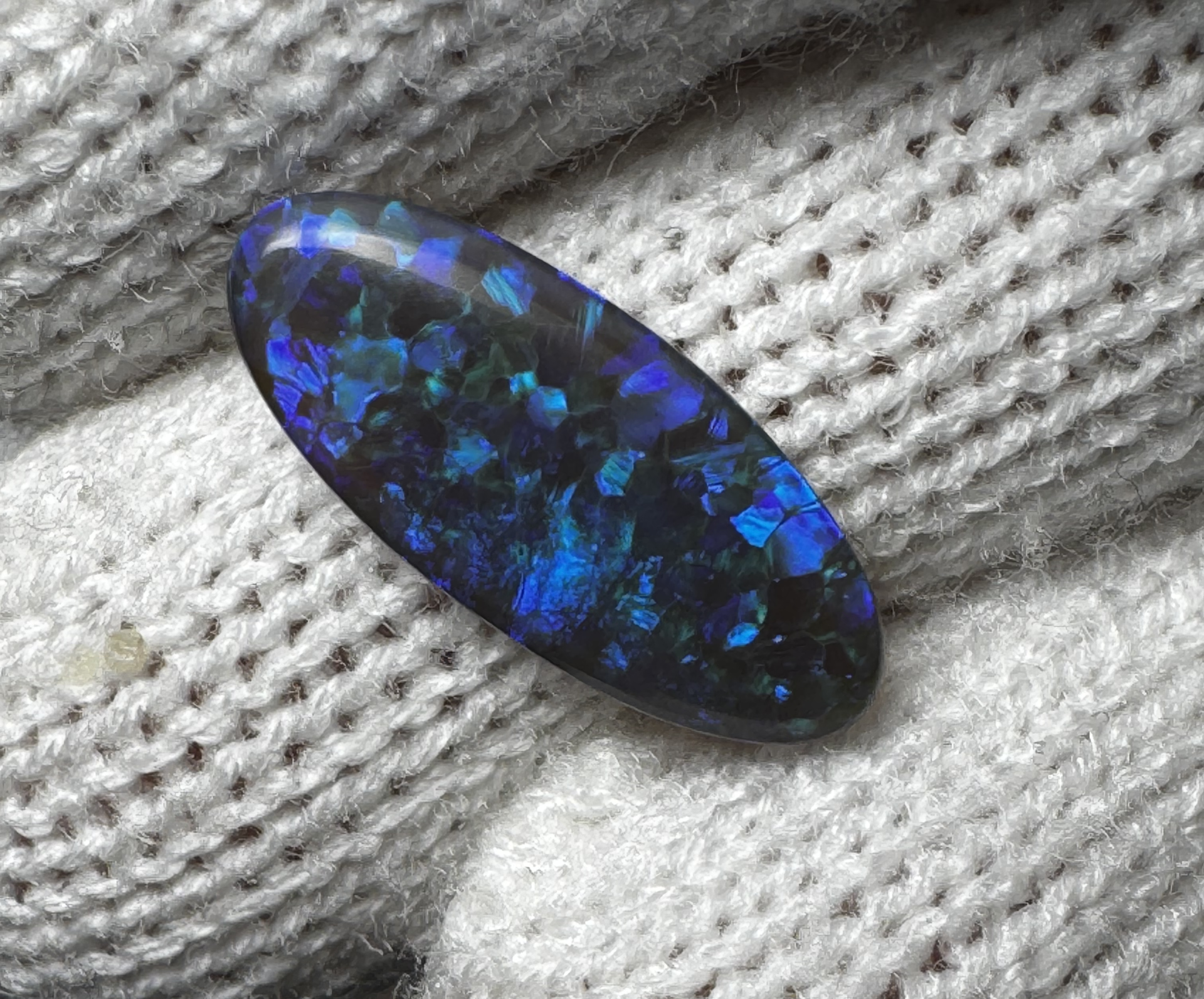 3.10 ct Oval Black Opal