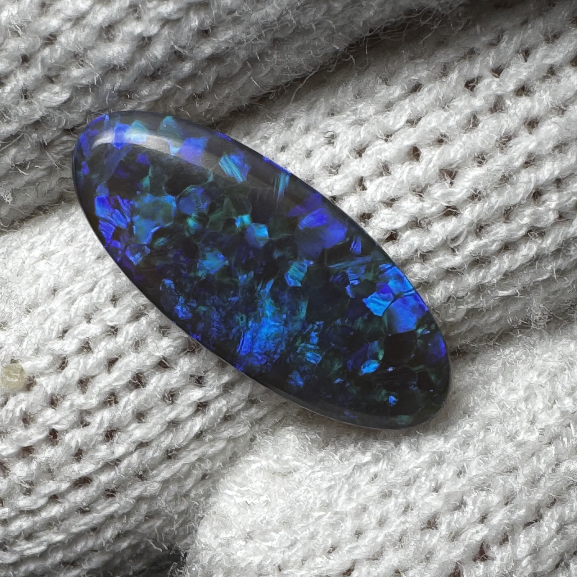 3.10 ct Oval Black Opal
