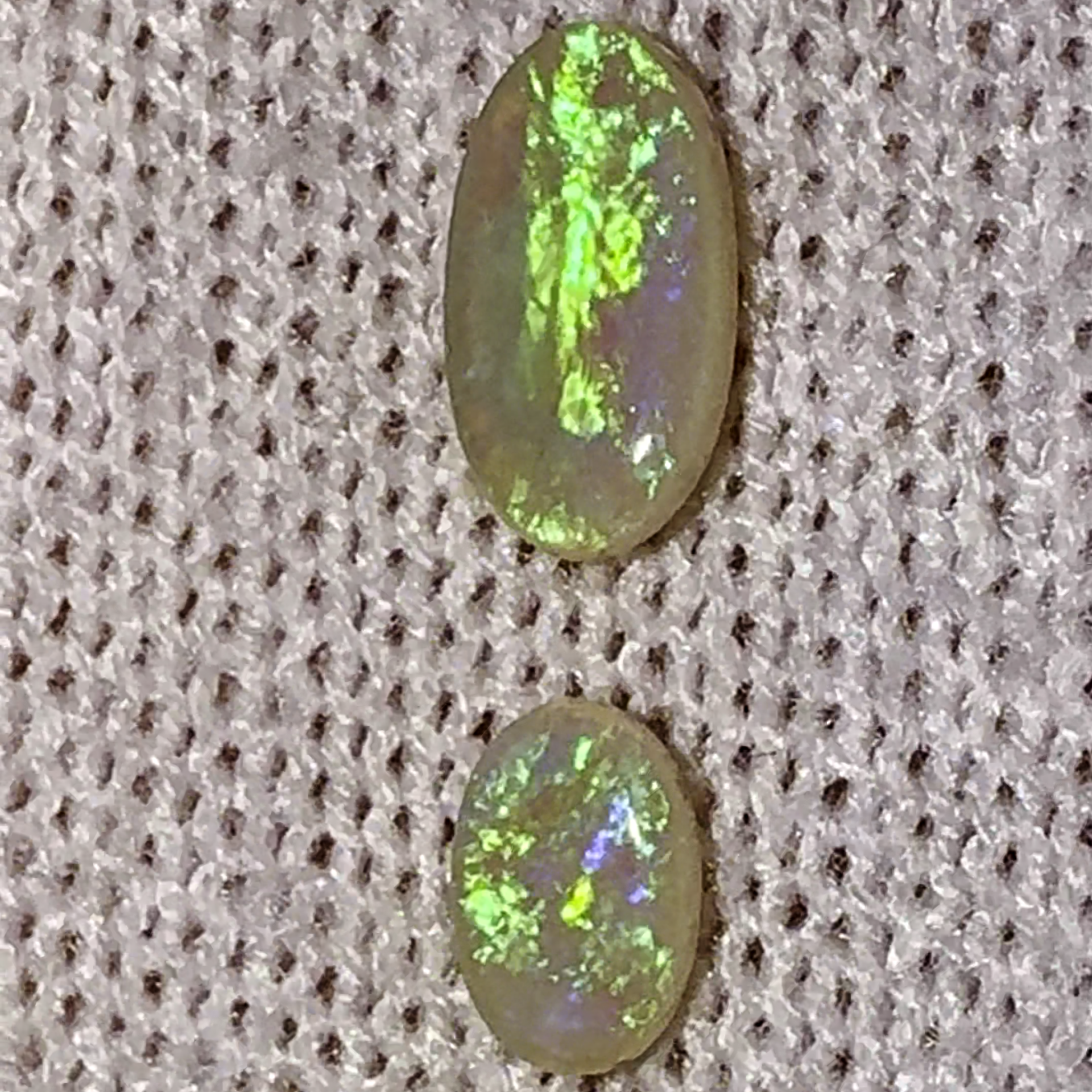 2.3 ct Combined Solid Lightning Ridge Opals, Ring and Pendant Set 